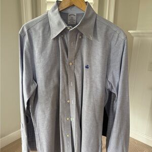 (044) Brooks Brothers Classic Blue Dress Shirt